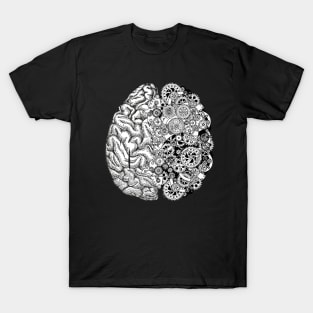 Brain, gear, head, mental Health T-Shirt